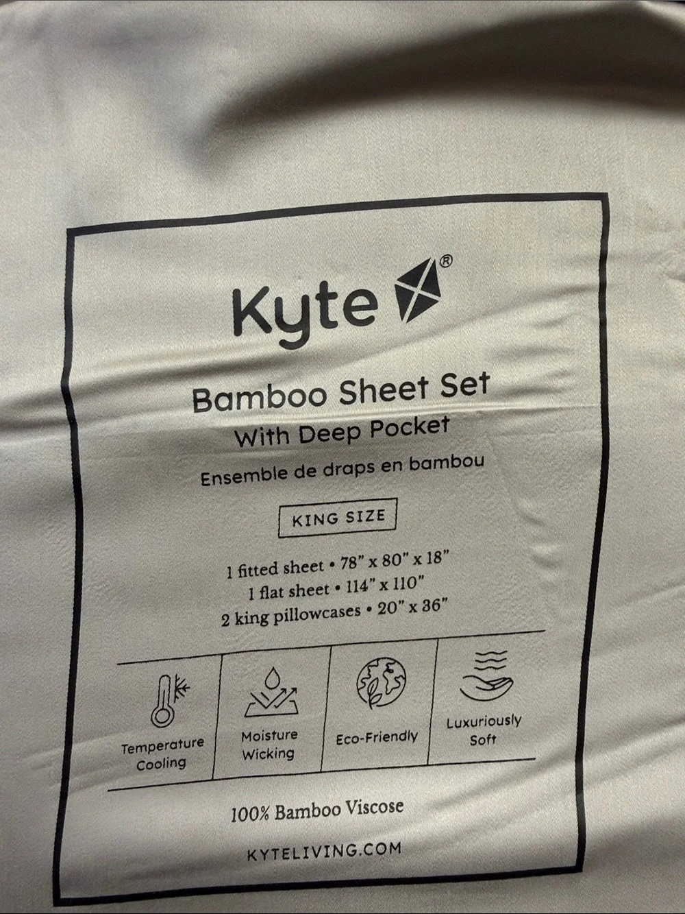 Kyte Living Bamboo Sheet Set King Size